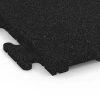 Detailaufnahme der Randausprägung von WARCO-Produkt 7052, Piastrella in gomma Linea, Format 50 x 50 x 3 cm | 0,25 m², Farbe Antracite.