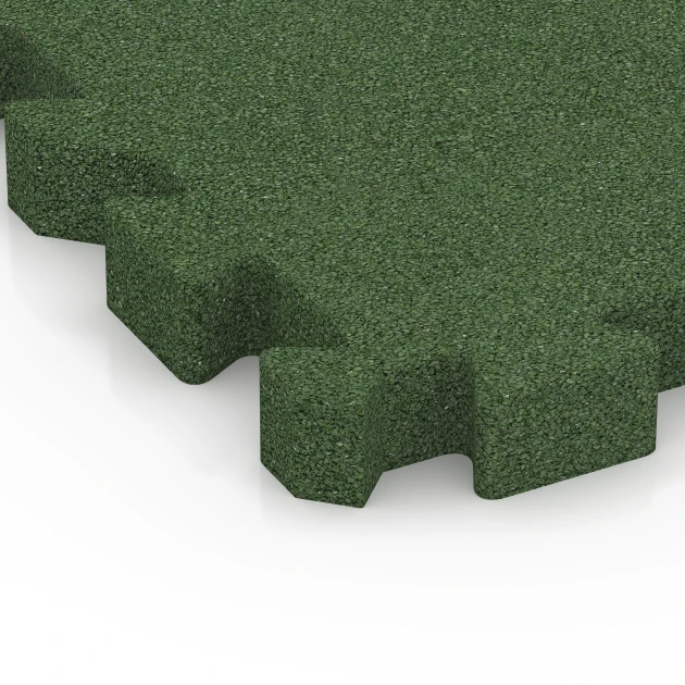 Detailaufnahme der Randausprägung von WARCO-Produkt 6403, Piastrella antitrauma – 190 cm, Format 50 x 50 x 5 cm | 0,25 m², Farbe Verde erba.