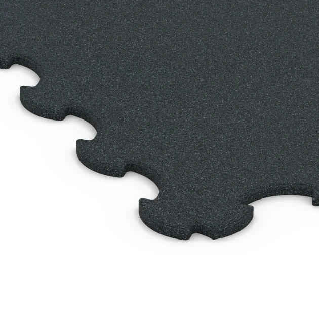 La vue détaillée sur les bords du produit WARCO 7086, Tapis de sol caoutchouc pour chien, au format 102,5 x 102,5 x 1,5 cm | 1,05 m², en couleur Anthracite.