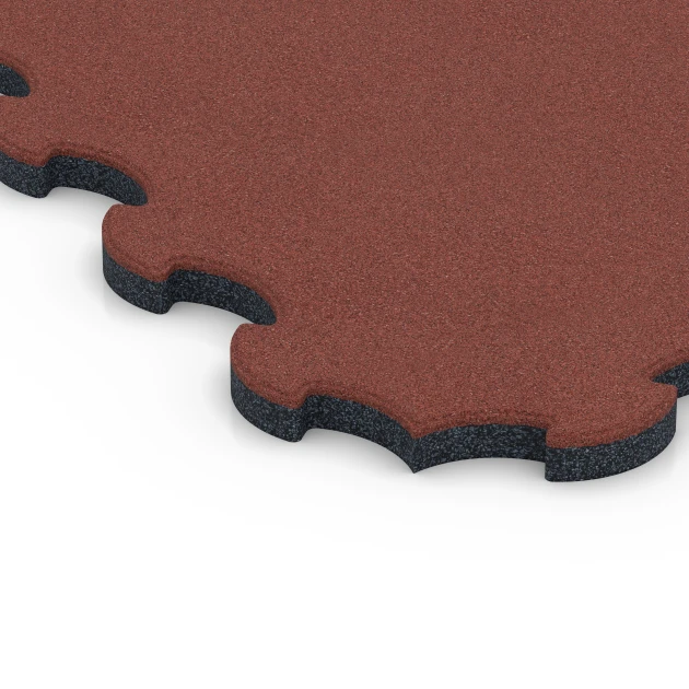 La vue détaillée sur les bords du produit WARCO 6392, , au format 102,5 x 102,5 x 3 cm | 1,05 m², en couleur Rouge brique.