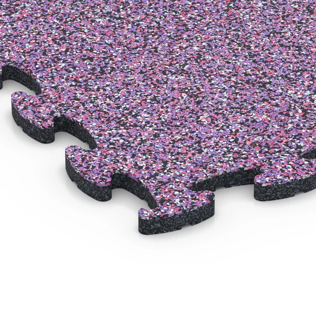 Detailaufnahme der Randausprägung von WARCO-Produkt 6765, Poolumrandung, Format 44,6 x 44,6 x 1,8 cm, Farbe Lavendel.