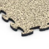 Detailaufnahme der Randausprägung von WARCO-Produkt 6757, Pavimentazione antitrauma, Format 44,6 x 44,6 x 1,8 cm, Farbe Travertino.