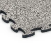 Detailaufnahme der Randausprägung von WARCO-Produkt 6824, Fitness Active Floor System, Format 44,6 x 44,6 x 1,8 cm, Farbe Grauer Granit.