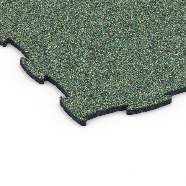 Detailaufnahme der Randausprägung von WARCO-Produkt 6807, Hundesportboden, Format 97,1 x 97,1 × 1,8 cm, Farbe Englischer Rasen.