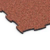 Detailaufnahme der Randausprägung von WARCO-Produkt 6809, Hundesportboden, Format 97,1 x 97,1 × 1,8 cm, Farbe Feuersglut.