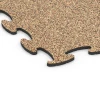 Detailaufnahme der Randausprägung von WARCO-Produkt 6871, Fitness Max Floor System, Format 98 x 98 × 1,8 cm, Farbe Terracotta.
