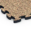 La vue détaillée sur les bords du produit WARCO 6880, Dalle Fitness Max, au format 44,6 x 44,6 × 2,8 cm, en couleur Terracotta.