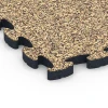 Detailaufnahme der Randausprägung von WARCO-Produkt 6885, Fitness Max Floor System, Format 44,6 x 44,6 × 2,8 cm, Farbe Rattan.