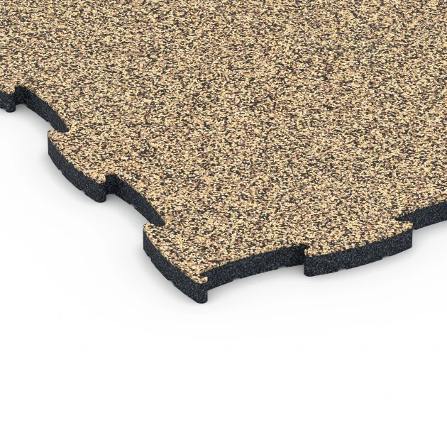 Detailaufnahme der Randausprägung von WARCO-Produkt 6858, Fitness Active Floor System, Format 97,1 x 97,1 x 2,8 cm, Farbe Rattan Lounge.