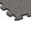 Detailaufnahme der Randausprägung von WARCO-Produkt 6886, Fitness Max Floor System, Format 98 x 98 x 2,8 cm, Farbe Granito grigio scuro.