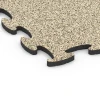 Detailaufnahme der Randausprägung von WARCO-Produkt 6892, Fitness Max Floor System, Format 98 x 98 x 2,8 cm, Farbe Travertino.
