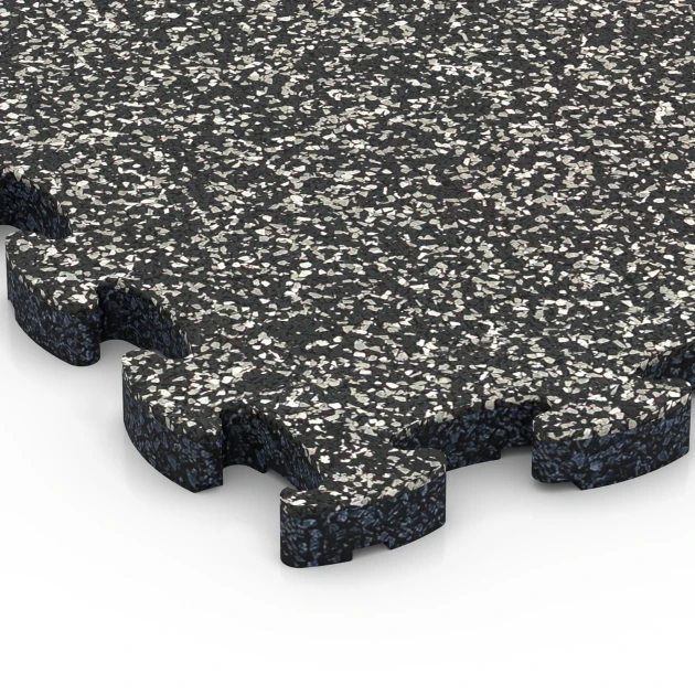 Detailaufnahme der Randausprägung von WARCO-Produkt 6769, Pavimento bordo piscina, Format 28,9 x 28,9 x 1,8 cm, Farbe Granito grigio scuro.
