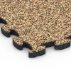Detailaufnahme der Randausprägung von WARCO-Produkt 6817, Steinteppich Klickfliese, Format 28,9 x 28,9 x 1,8 cm, Farbe Terra Cotta.