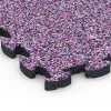 Detailaufnahme der Randausprägung von WARCO-Produkt 6819, Piastrella balcone in gomma, Format 28,9 x 28,9 x 1,8 cm, Farbe Lavanda.