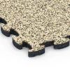 Detailaufnahme der Randausprägung von WARCO-Produkt 6820, Piastrella balcone in gomma, Format 28,9 x 28,9 x 1,8 cm, Farbe Travertino.