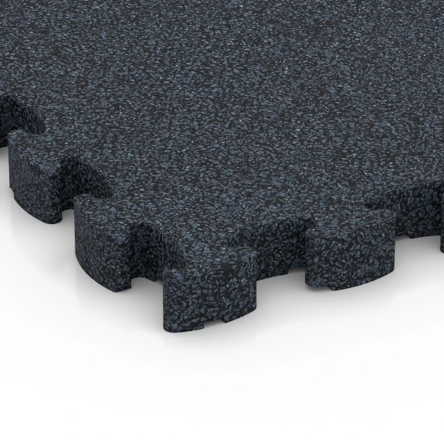 La vue détaillée sur les bords du produit WARCO 6959, Fitness Premium sol sportif, au format 28,9 x 28,9 x 2,8 cm, en couleur Anthracite.