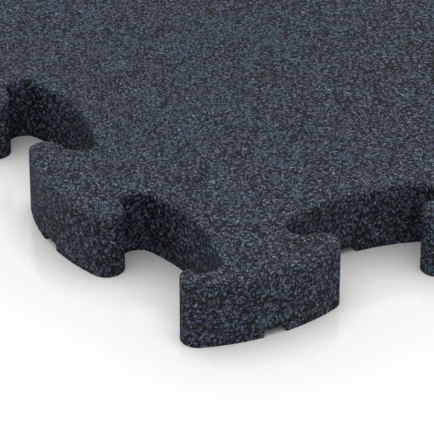 La vue détaillée sur les bords du produit WARCO 6961, Fitness Premium sol sportif, au format 45,9 x 45,9 x 2,8 cm, en couleur Anthracite.