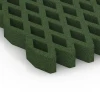 Detailaufnahme der Randausprägung von WARCO-Produkt 7014, Fallschutz-Rasengittermatte, Format 100 × 100 × 8 cm, Farbe Grasgrün.
