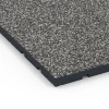 Detailaufnahme der Randausprägung von WARCO-Produkt 7132, Pavimento per palestra da esterno, Format 60 x 60 x 3 cm | 0,36 m², Farbe Granito grigio scuro.