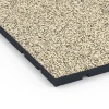 Detailaufnahme der Randausprägung von WARCO-Produkt 7138, Pavimento per palestra da esterno, Format 60 x 60 x 3 cm | 0,36 m², Farbe Travertino.