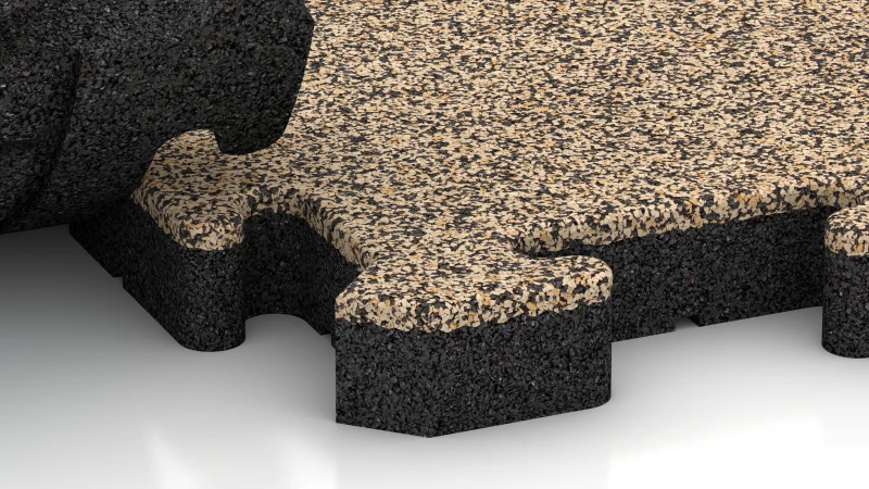 Sistema puzzle con fase leggermente arrotondata