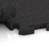Großaufnahme vom Verbindungssystem von WARCO-Boden 3330 - Tappetino Protettivo Fitness HD im Farbdesign Antracite. Abmessungen 1000 x 1000 x 30 mm.