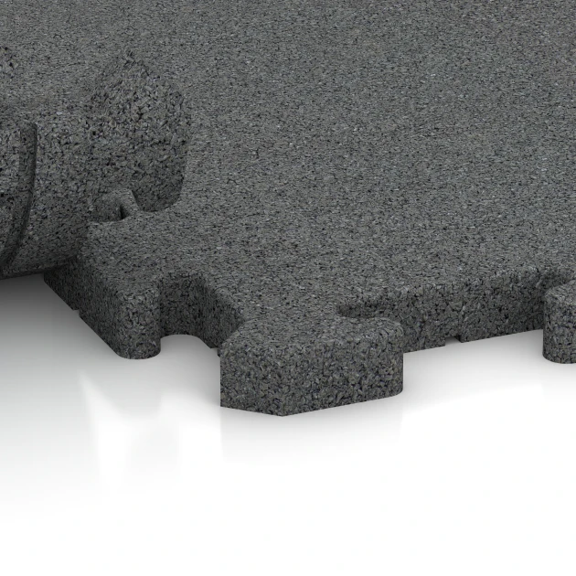 Le gros plan sur le système de connexion des revêtements de sol WARCO 6078 - Dalle événementielle pour extérieur en couleur Gris ardoise. Les dimensions 100 x 100 x 3 cm | 1,00 m².