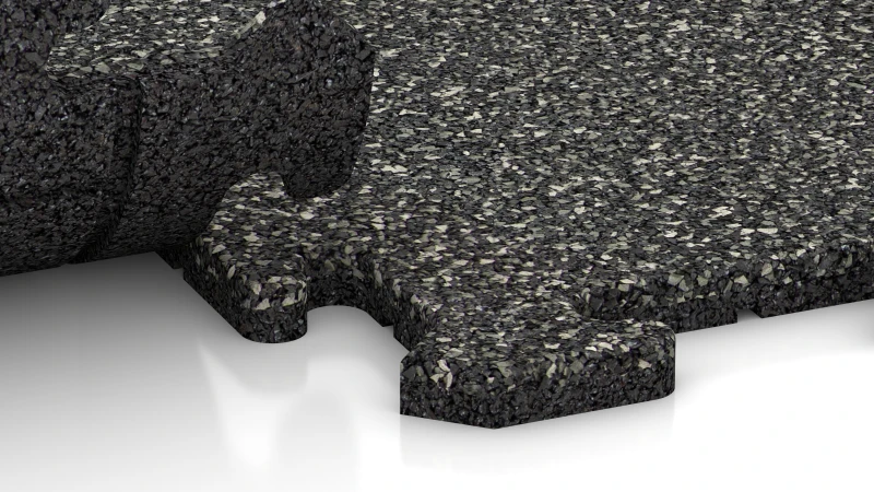 Puzzleverbindung mit leicht gerundeter Fase