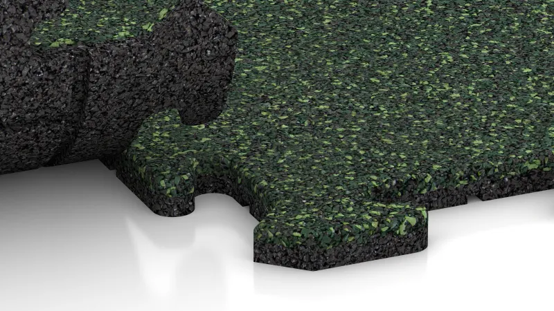 Puzzleverbindung mit leicht gerundeter Fase