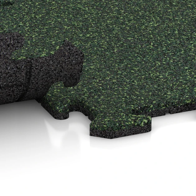 Le gros plan sur le système de connexion des revêtements de sol WARCO 5674 - Revêtement de sol clipsable Indoor en couleur Gazon anglais. Les dimensions 50 x 50 x 1,8 cm | 0,25 m².