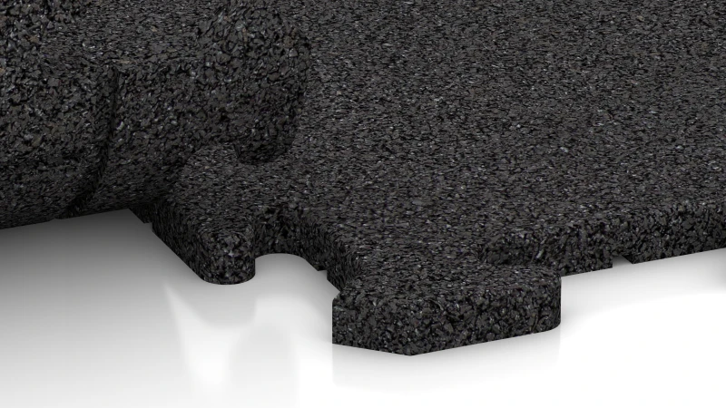 Connexion puzzle avec chanfrein légèrement arrondi