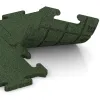 Großaufnahme vom Verbindungssystem von WARCO-Boden 4809 - Piastra perimetrale im Farbdesign Verde erba. Abmessungen 500 x 235 x 18 mm.