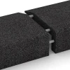 Großaufnahme vom Verbindungssystem von WARCO-Boden 2607 - Mauerabdeckung im Farbdesign Anthrazit. Abmessungen 100 × 40 cm | 5/15 cm.