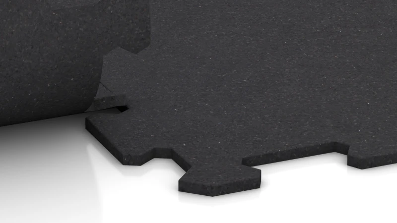 Connexion puzzle découpée sans chanfrein