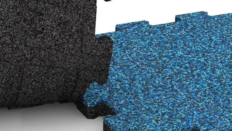 Connexion puzzle découpée sans chanfrein