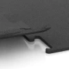 Le gros plan sur le système de connexion des revêtements de sol WARCO 3747 - Fitness Performance Elite Revêtement Sportif en couleur Anthracite. Les dimensions 100 x 100 x 1,5 cm | 1,00 m².