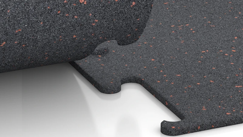 Connexion puzzle découpée sans chanfrein