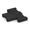 Großaufnahme vom Verbindungssystem von WARCO-Boden 3845 - Autobloccanti im Farbdesign Antracite. Abmessungen 20 × 16,5 × 4,3 cm | 0,0278 m².
