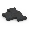 Großaufnahme vom Verbindungssystem von WARCO-Boden 7068 - Autobloccanti im Farbdesign Antracite. Abmessungen 20 x 16,5 x 4,5 cm | 0,0278 m².