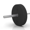 Großaufnahme vom Verbindungssystem von WARCO-Boden 6084 - Bumper Plate im Farbdesign Antracite. Abmessungen 5 kg | ø 45,4 x 3,15 cm.