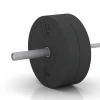 Großaufnahme vom Verbindungssystem von WARCO-Boden 6086 - Bumper Plate im Farbdesign Antracite. Abmessungen 15 kg | ø 45,4 x 8,61 cm.