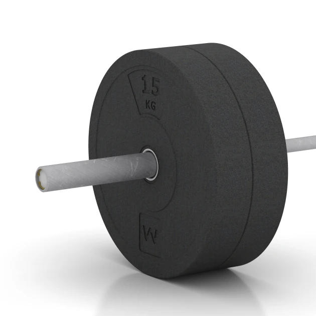 Le gros plan sur le système de connexion des revêtements de sol WARCO 6086 - Bumper Plate en couleur Anthracite. Les dimensions 15 kg | ø 45,4 x 8,61 cm.