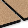 Großaufnahme vom Verbindungssystem von WARCO-Boden 6222 - Piastrelle antitrauma im Farbdesign Beige sabbia. Abmessungen 50 x 50 x 4 cm.