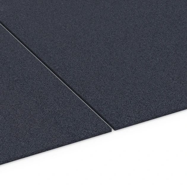 Großaufnahme vom Verbindungssystem von WARCO-Boden 6177 - Fitness Performance Elite Trainingsboden im Farbdesign Anthrazit. Abmessungen 100 × 100 × 1 cm.