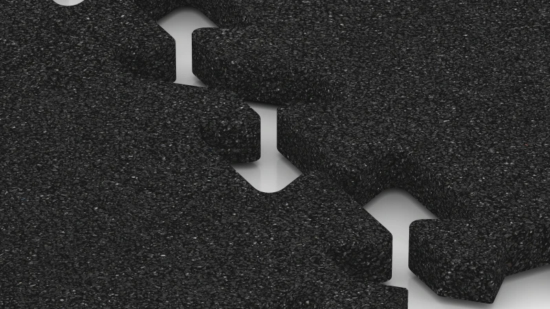 Connexion puzzle avec chanfrein légèrement arrondi