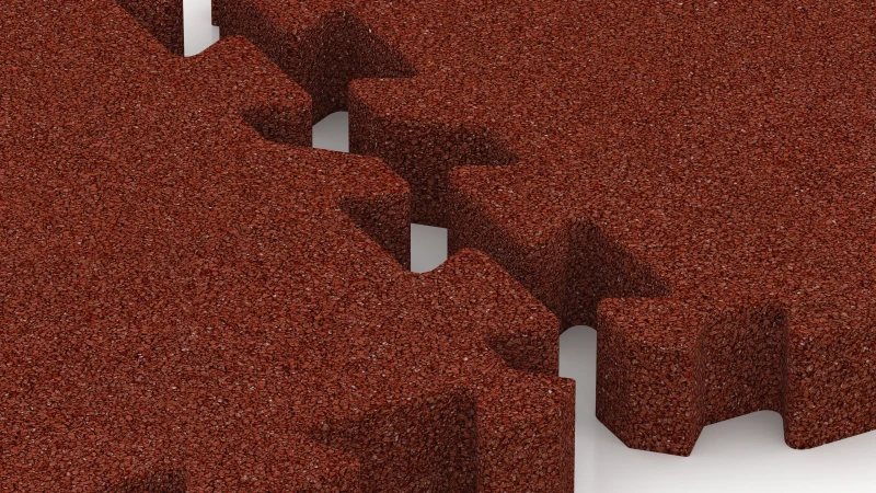 Puzzleverbindung mit leicht gerundeter Fase