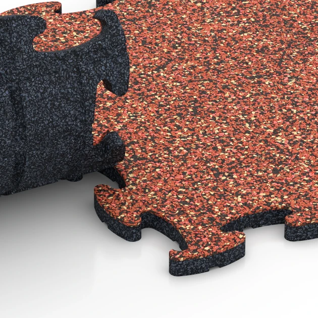 Großaufnahme vom Verbindungssystem von WARCO-Boden 6773 - Pavimento bordo piscina im Farbdesign Etna. Abmessungen 28,9 x 28,9 x 1,8 cm.