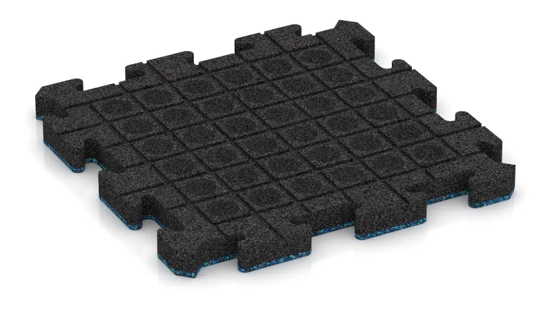 Canali di drenaggio e cupole in disposizione quadrata