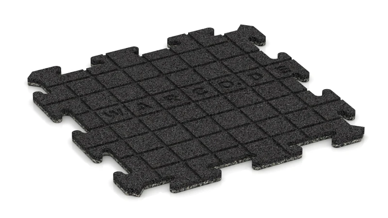 Entwässerungsrillen in quadratischer Anordnung - 4 mm tief