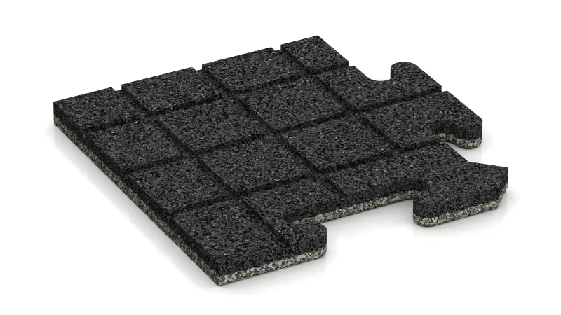 Rainures de drainage en disposition carrée – 4 mm de profondeur